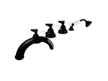 CLASSIC REVOLUTION - PRAGA - F7560CE - Deck mounted 5 hole bathtub tap by Rubinetteria Giulini - view 2